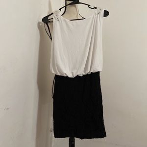 White&Black one-piece dress